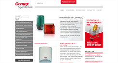 Desktop Screenshot of comax.ch
